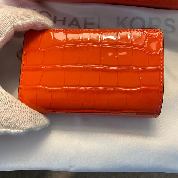 New Without Tags Michael Kors Spiced Gold Chain Coral Satchel and Wallet - Picture 16 of 16